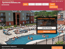 Tablet Screenshot of apartmentsalabama.com